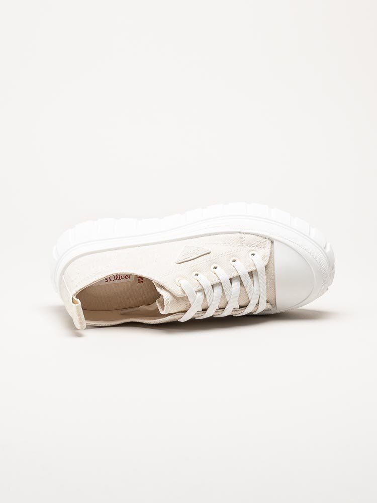 S.Oliver - Beige chunky sneakers i textil