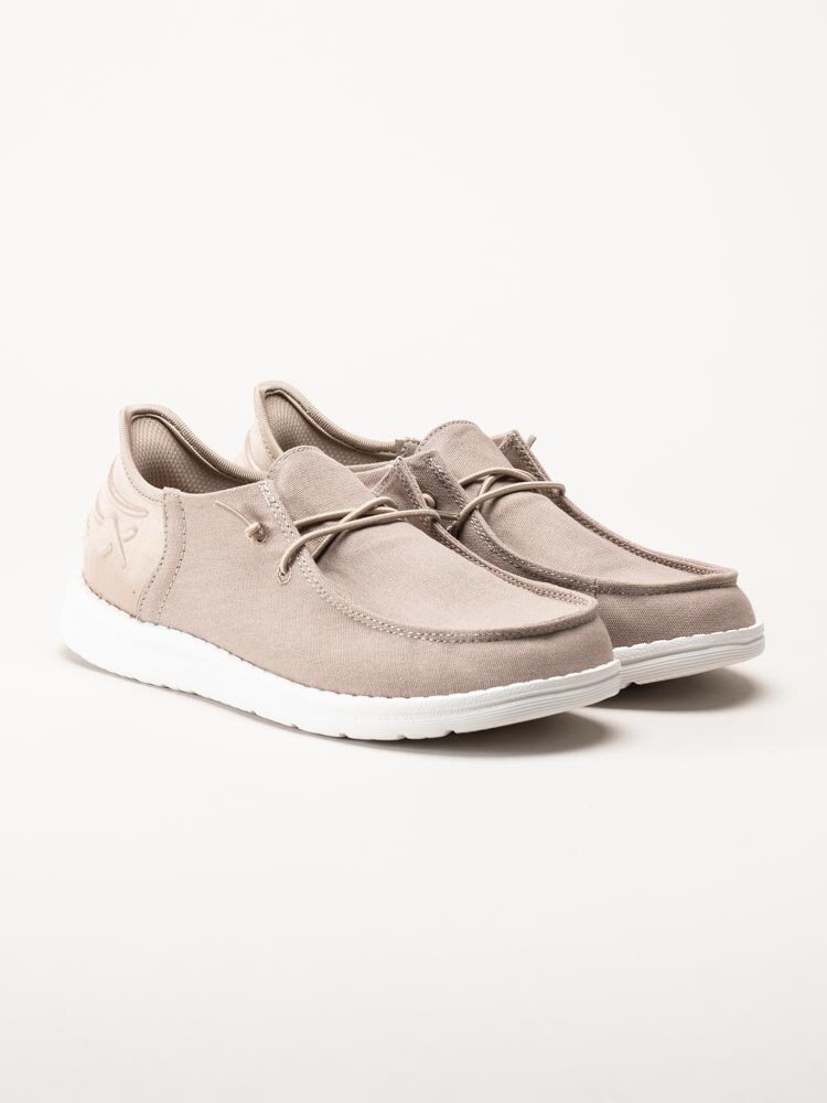 Exani Sports AB - Ocean W - Beige slip on skor i textil