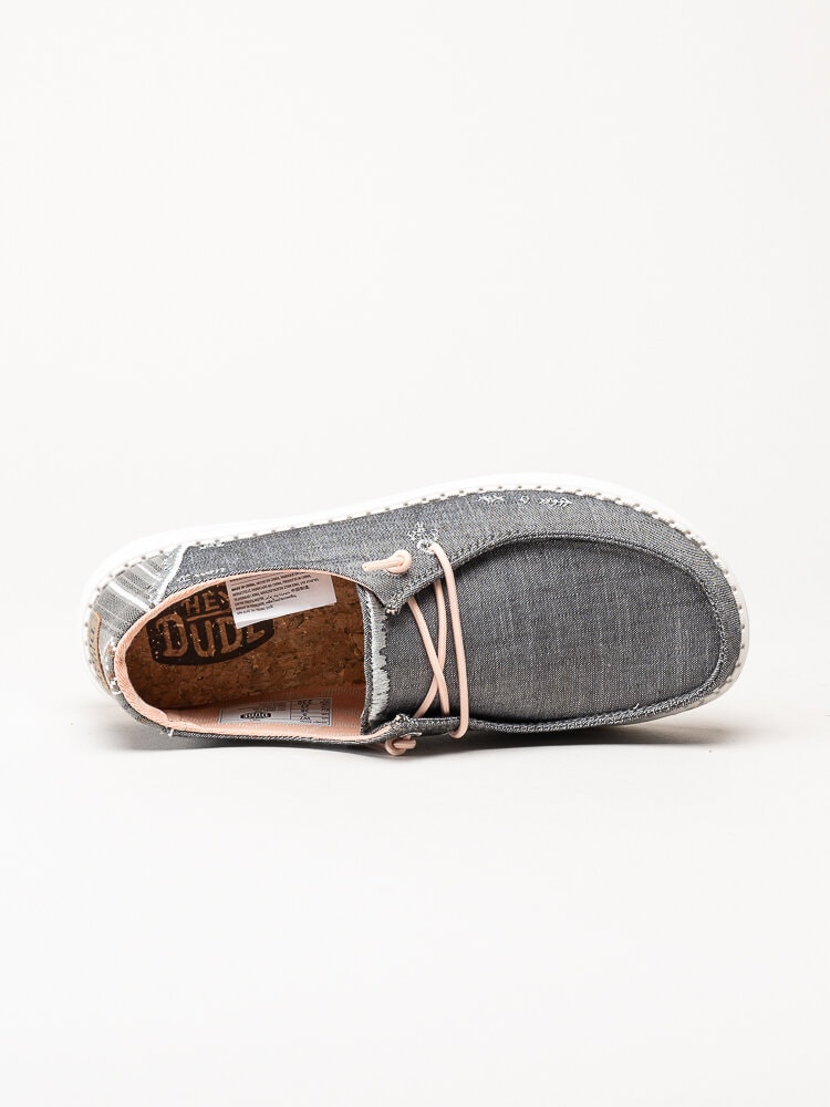 Hey Dude - Wendy Boho - Grå slip on skor i textil