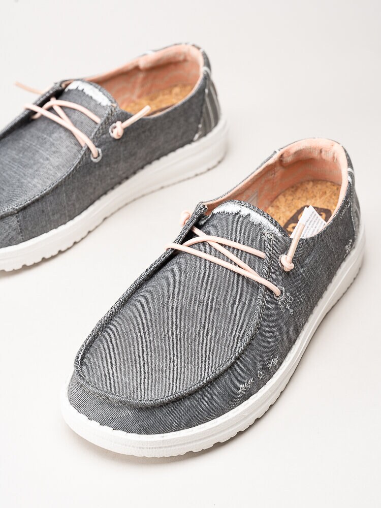 Hey Dude - Wendy Boho - Grå slip on skor i textil