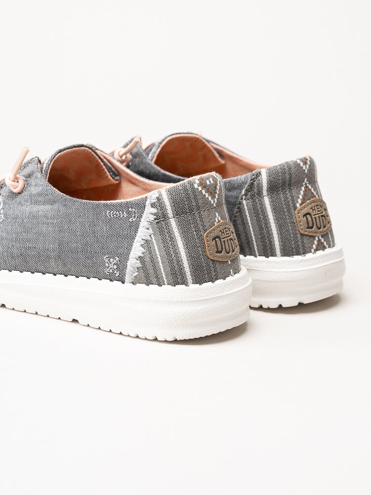 Hey Dude - Wendy Boho - Grå slip on skor i textil