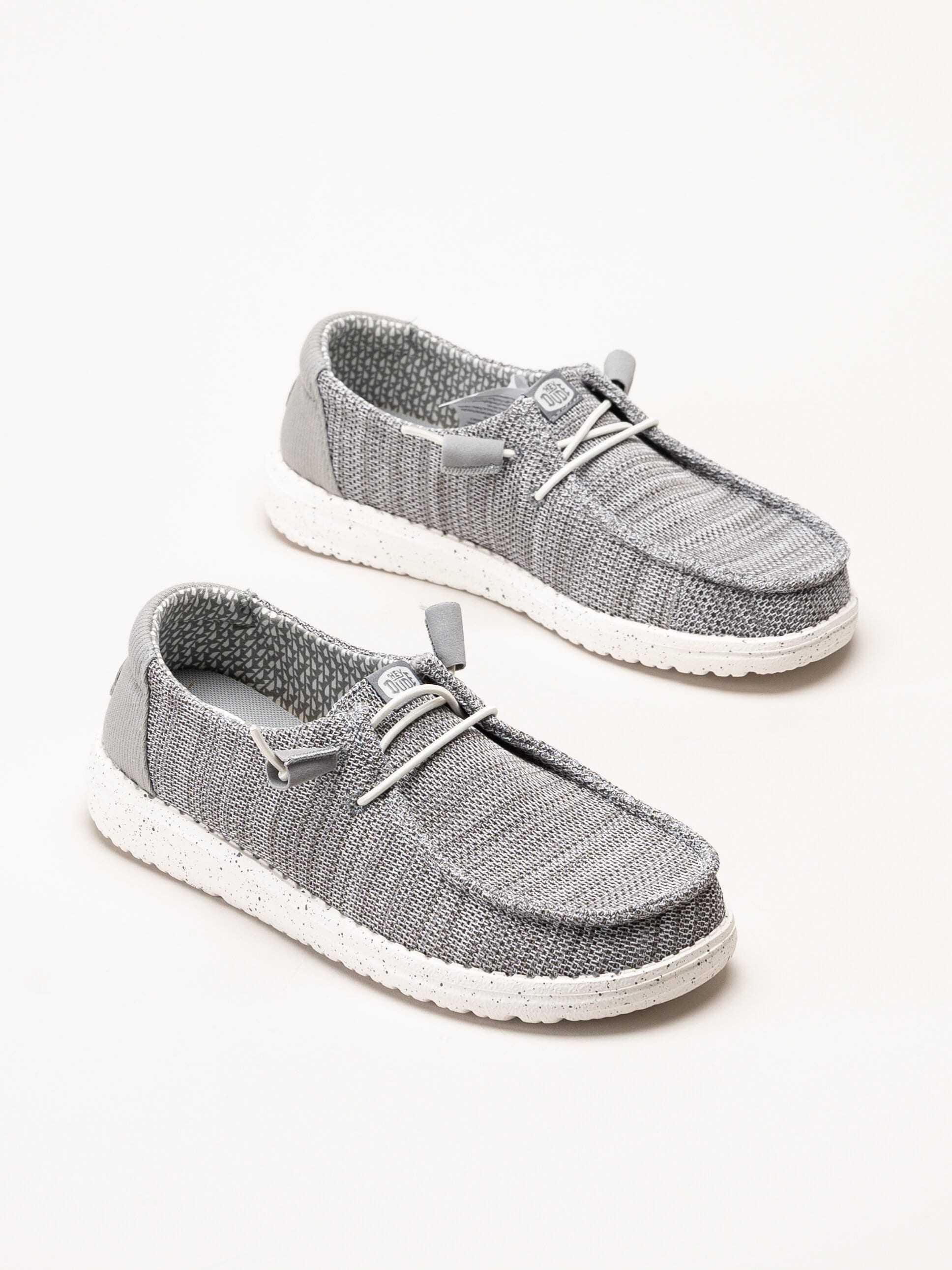 Hey Dude - Wendy - Ljusgrå snörskor