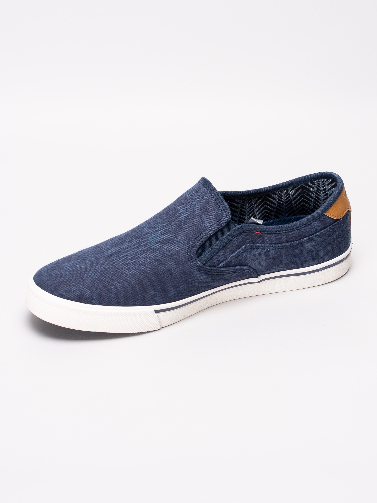 55191018 Wrangler Mitos Royal mörkblå slip ons sneakers med resår-2