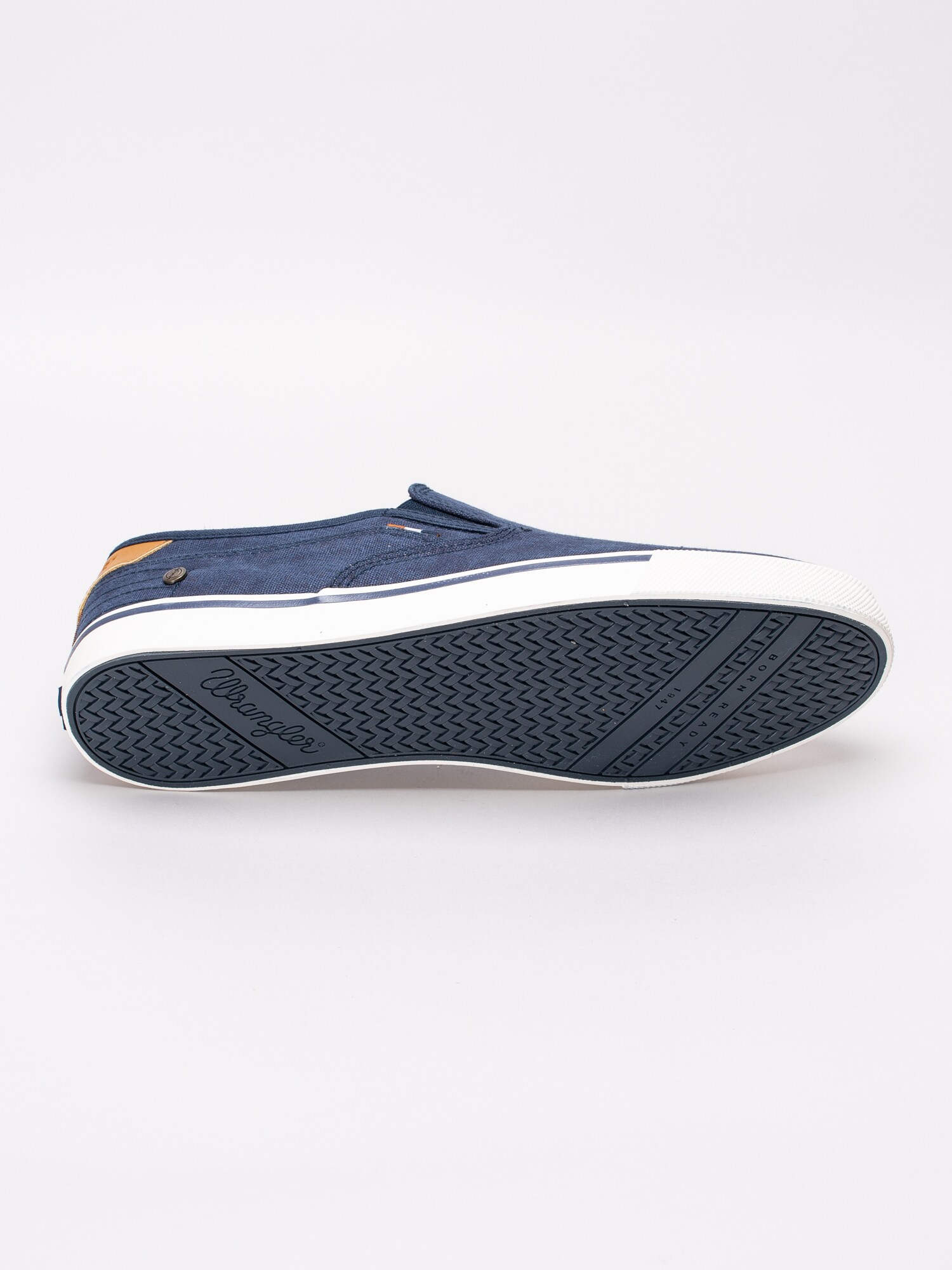 55191018 Wrangler Mitos Royal mörkblå slip ons sneakers med resår-5