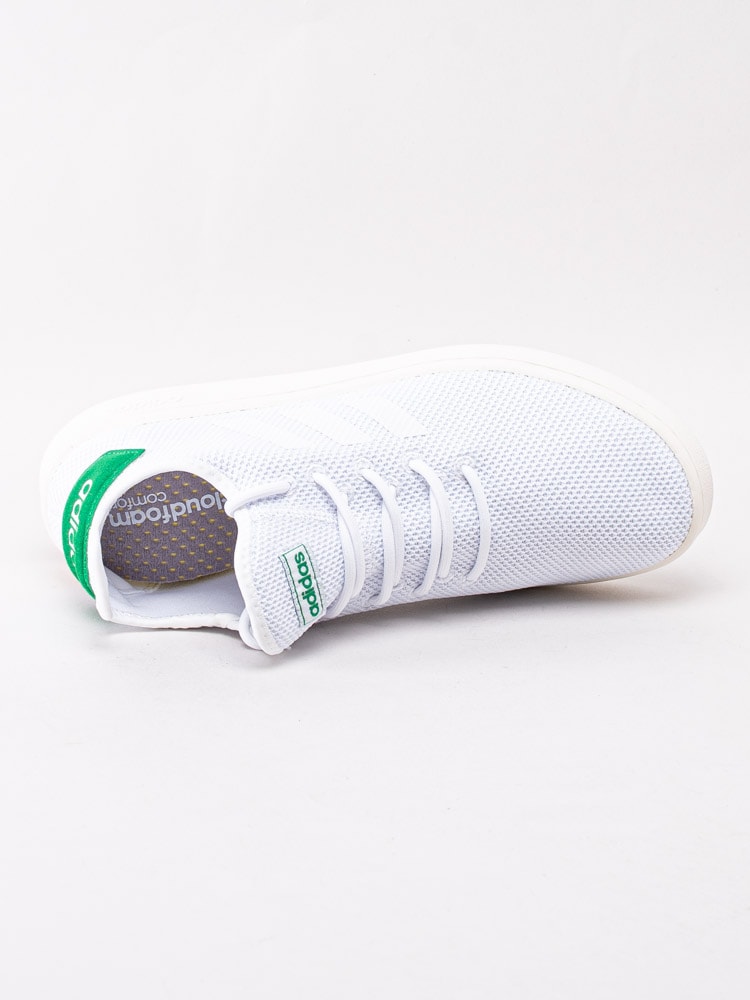 55201001 Adidas Court Adapt F36417 Vita slip on sneakers med gröna detaljer-4