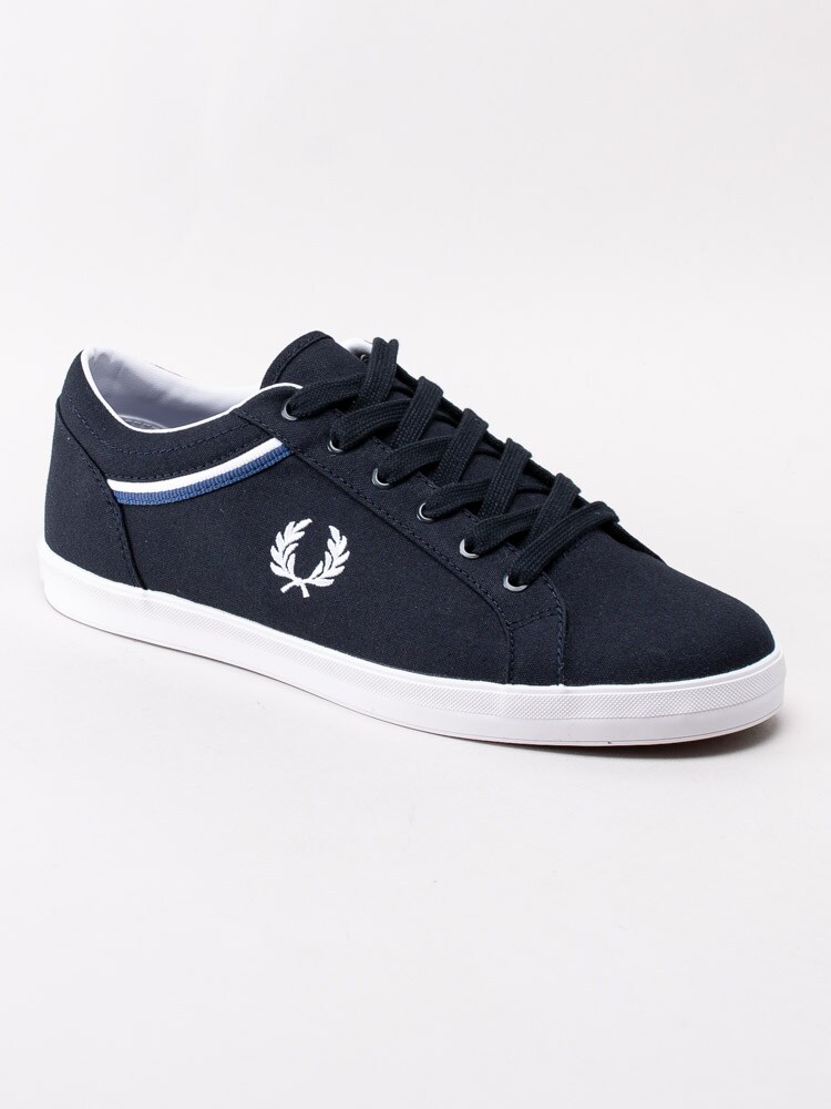 55201004 Fred Perry Baseline Canvas B8223-100 Mörkblå sneakers i canvas-1