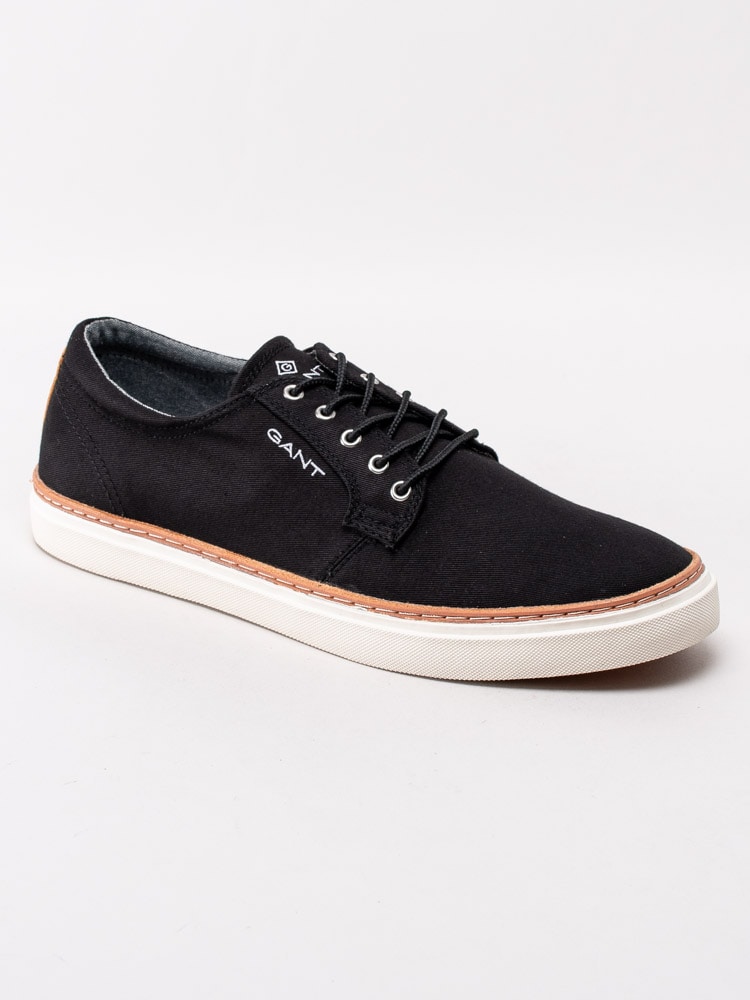 55201008 Gant Footwear Prepville 20638496-G00 Svarta tygskor med vit sula-1