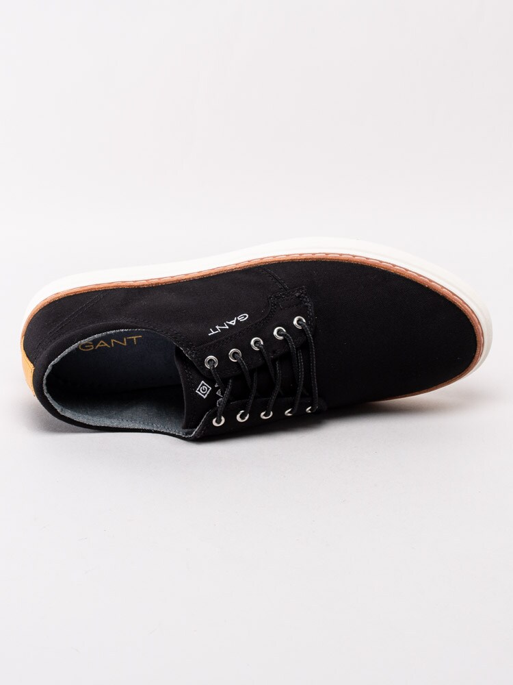 55201008 Gant Footwear Prepville 20638496-G00 Svarta tygskor med vit sula-4
