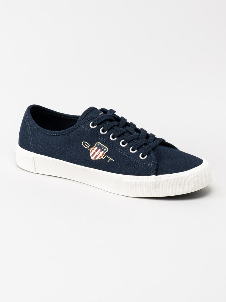 Gant Footwear - Billox low lace - Marinblå textilskor med logga