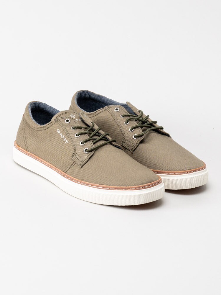 Gant Footwear - Prepville low lace s - Olivgröna textilskor