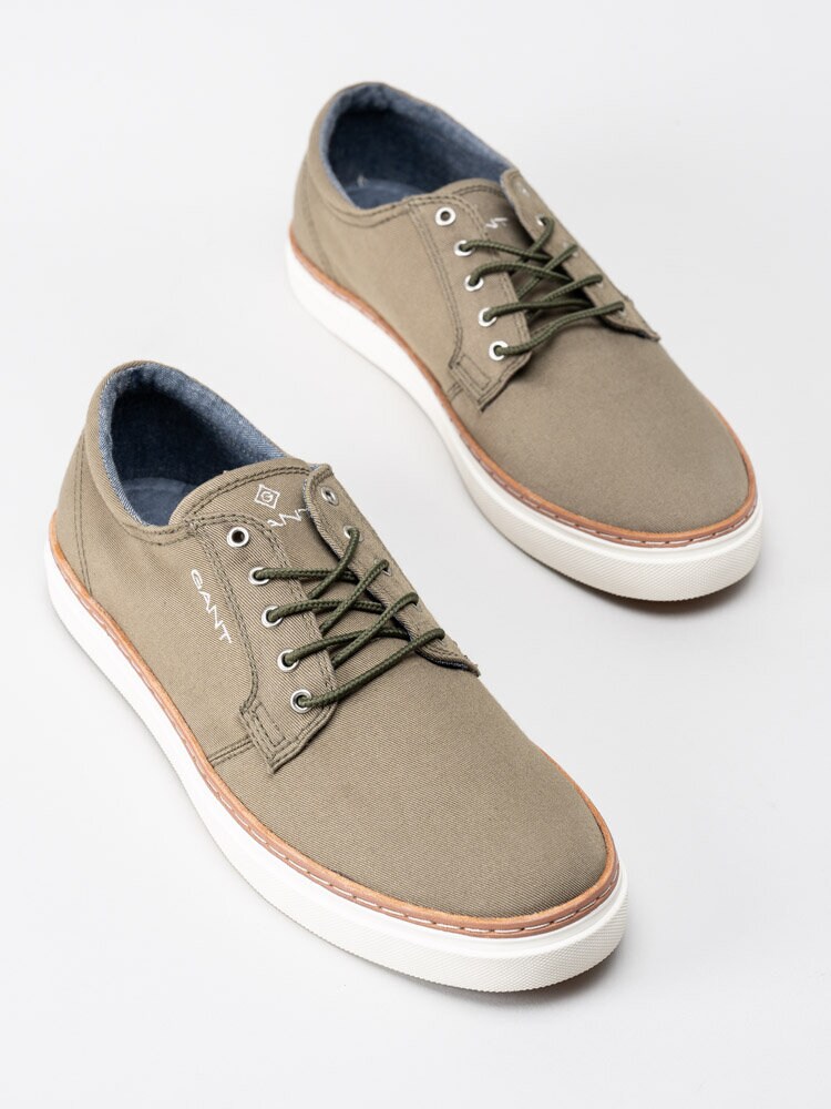 Gant Footwear - Prepville low lace s - Olivgröna textilskor