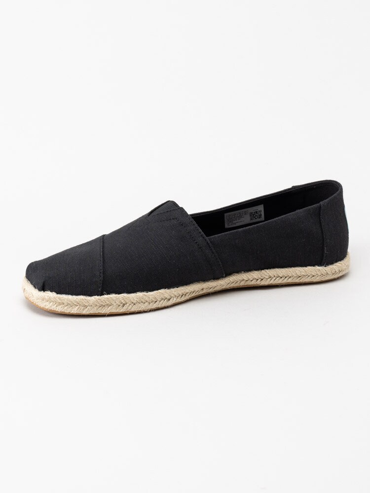 Toms - Alpargata Rope - Svarta espadrillos i bomull