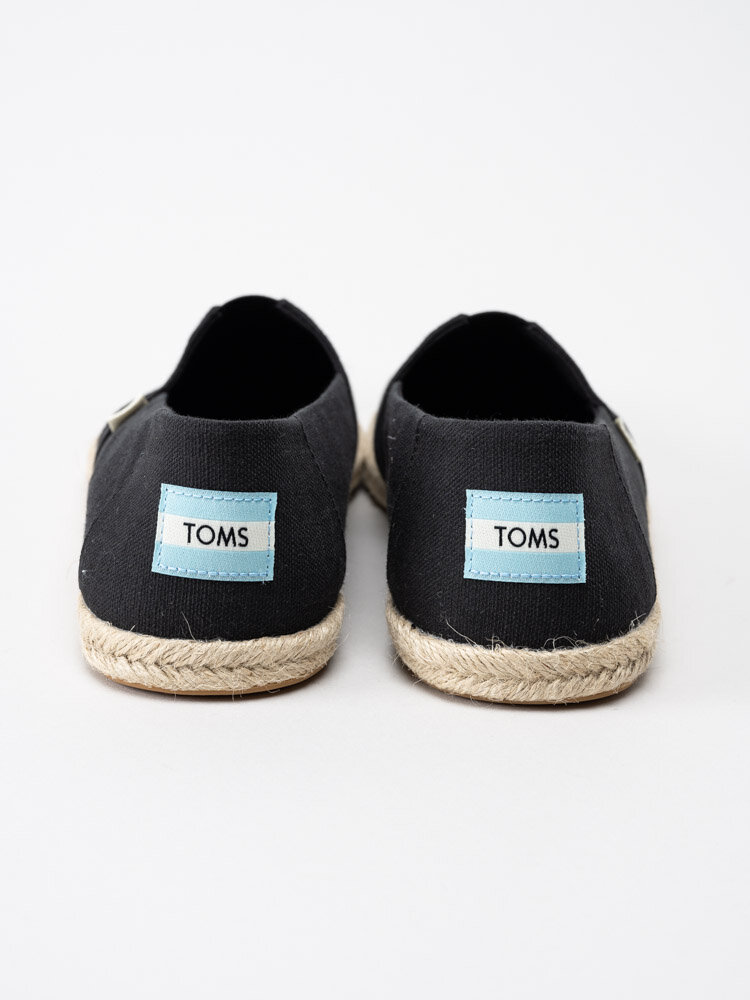 Toms - Alpargata Rope - Svarta espadrillos i bomull