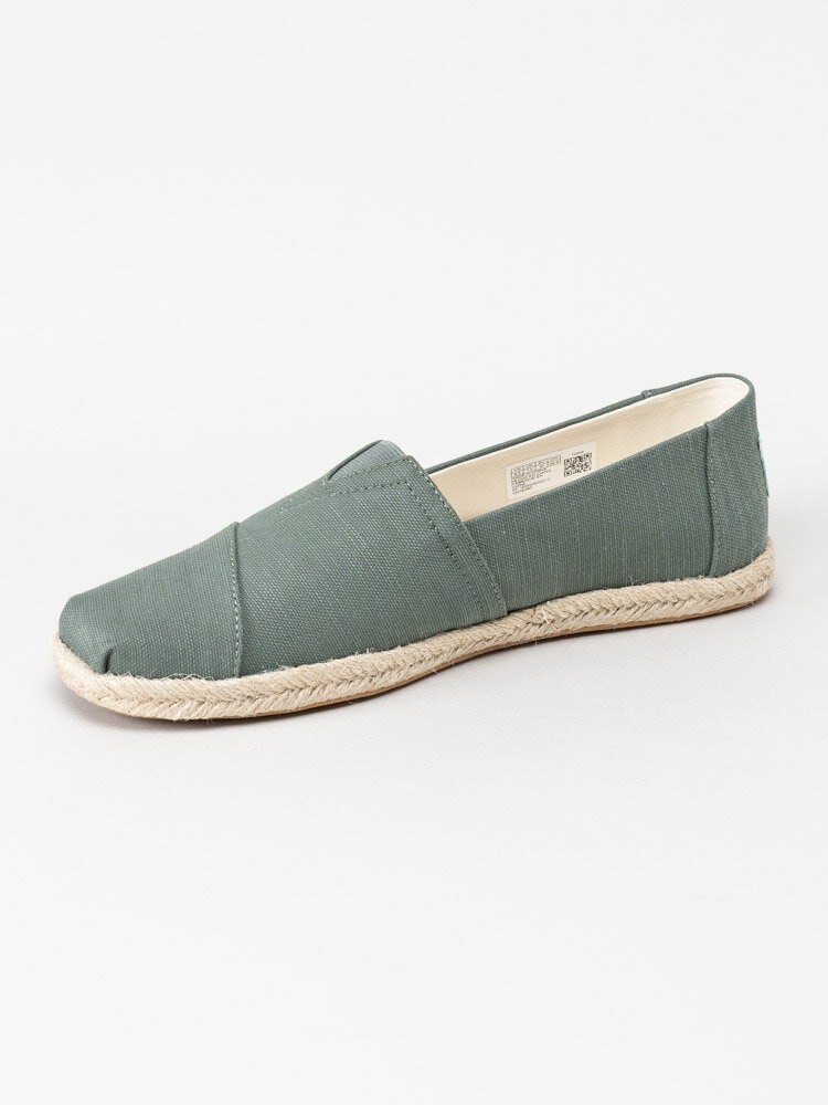 Toms - Alpargata Rope - Gröna espadrillos i textil