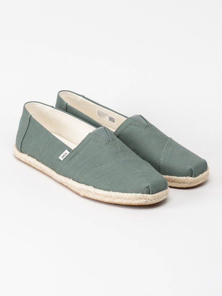 Toms - Alpargata Rope - Gröna espadrillos i textil