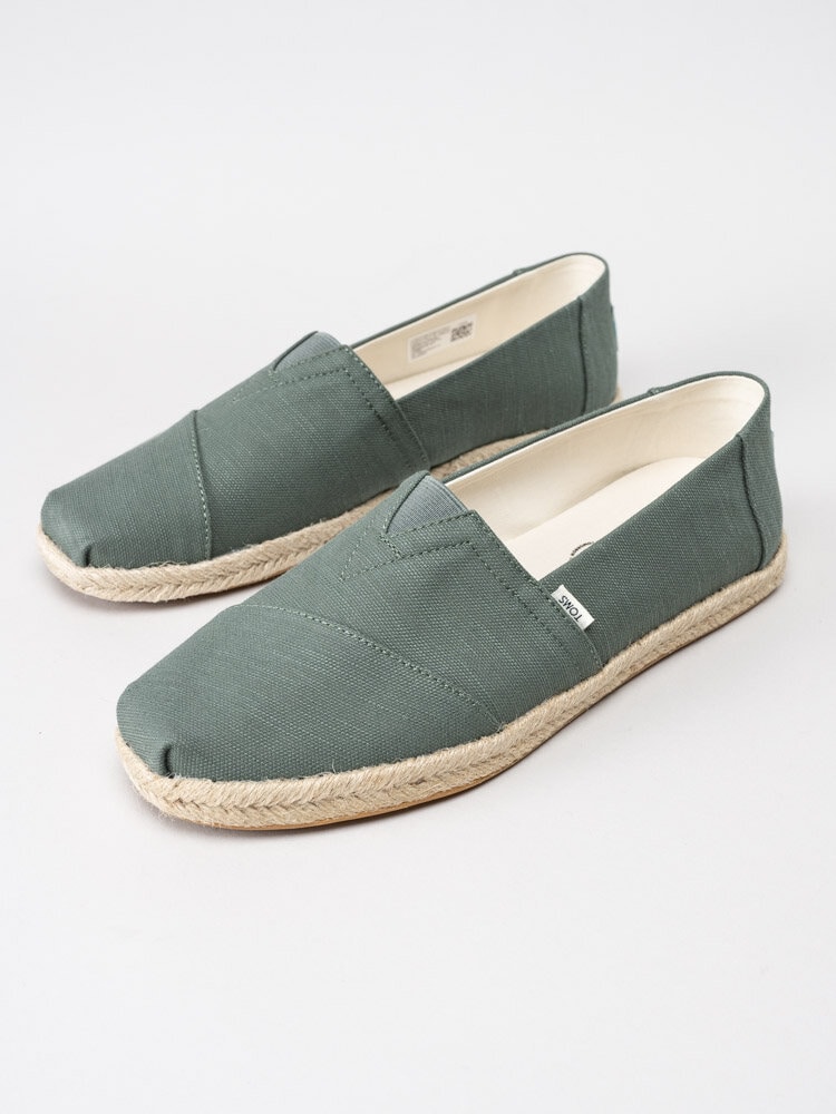 Toms - Alpargata Rope - Gröna espadrillos i textil