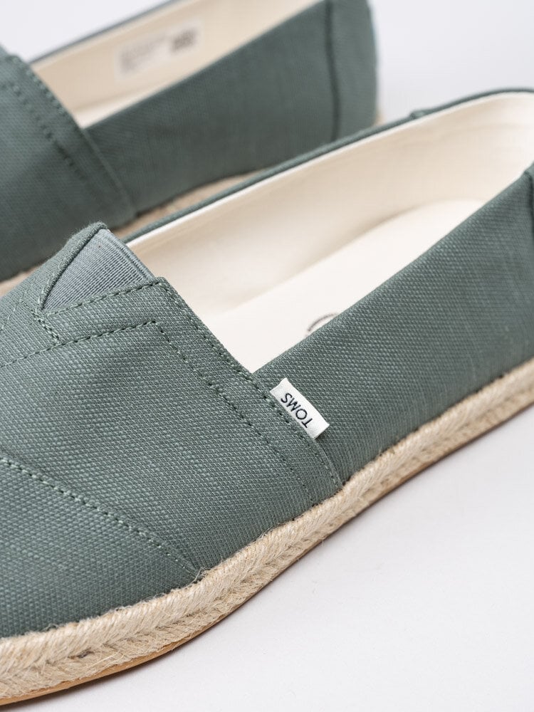 Toms - Alpargata Rope - Gröna espadrillos i textil