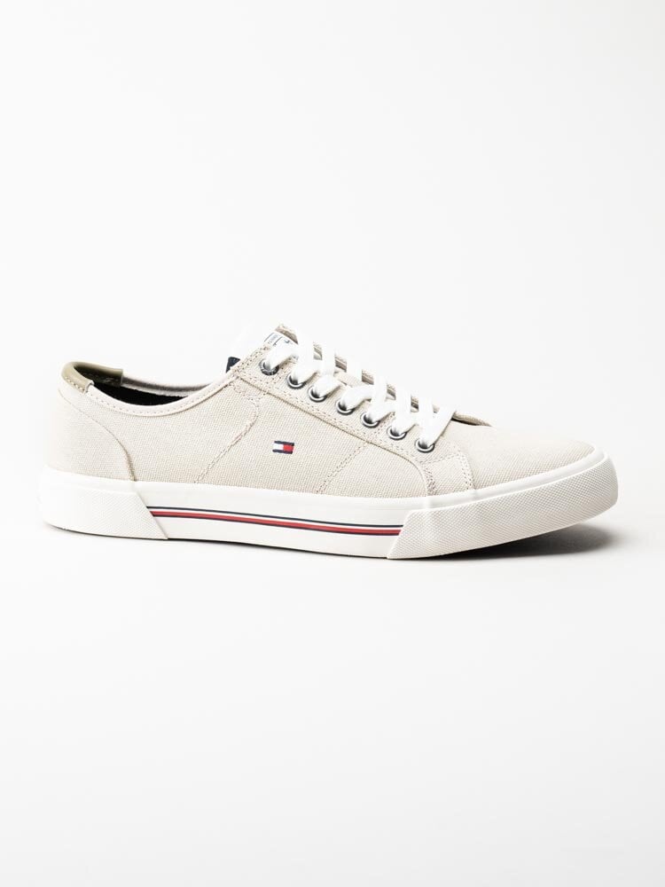 Tommy Hilfiger - Core Corporate Canvas Vulc - Beige sneakers i textil