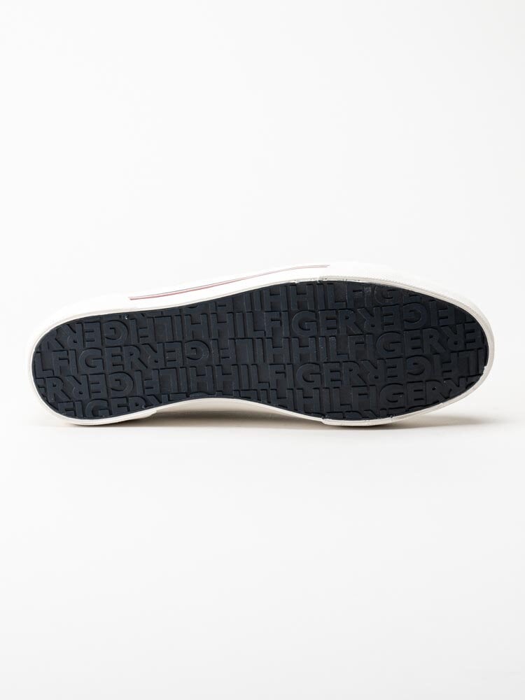 Tommy Hilfiger - Core Corporate Canvas Vulc - Beige sneakers i textil