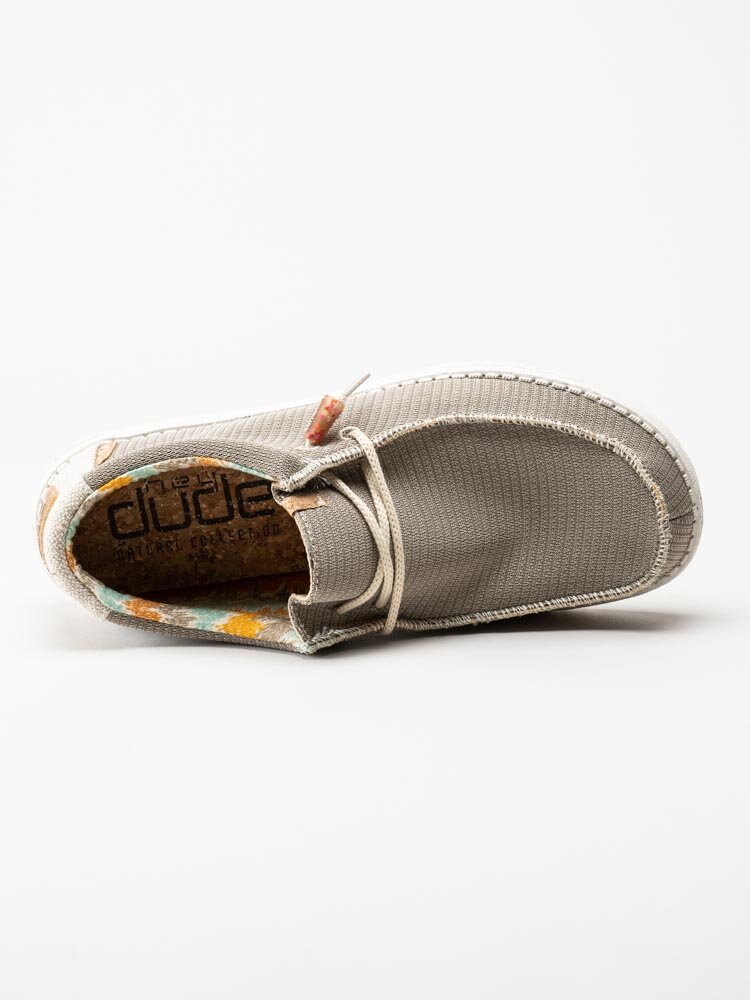 Hey Dude - Wally Eco - Beige snörskor i textil