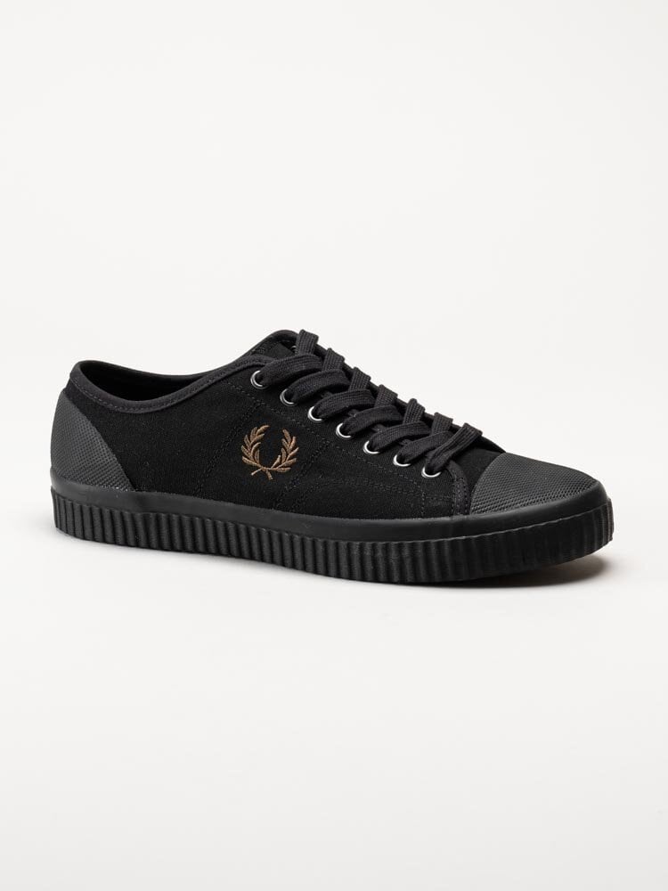 Fred Perry - Hughes Low Canvas - Svarta tygskor