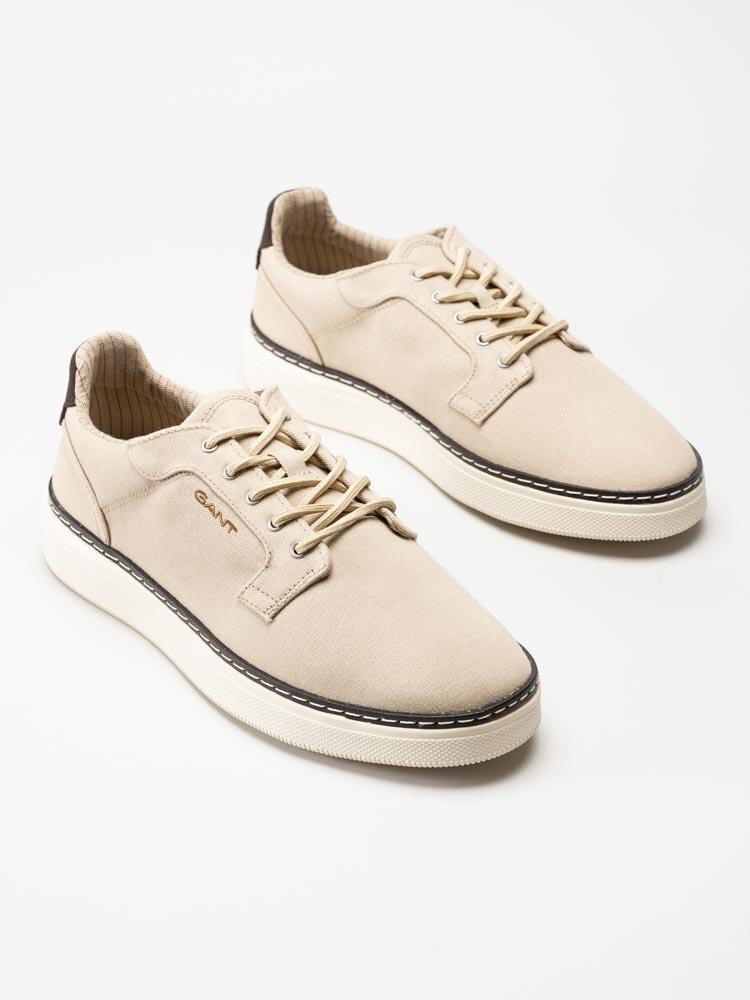 Gant Footwear - San Prep - Beige sneakers i textil