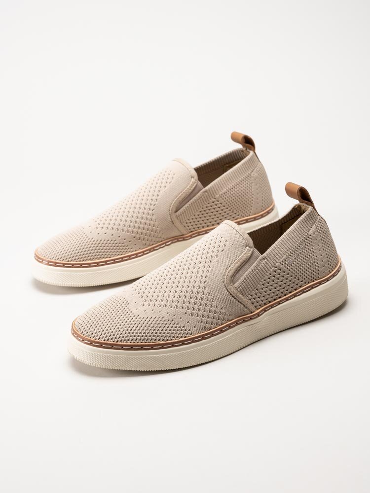 Gant Footwear - San Prep - Beige slip on textilskor