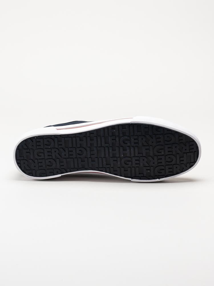 Tommy Hilfiger - Core Corporate Vulc Canvas - Mörkblå sneakers i textil