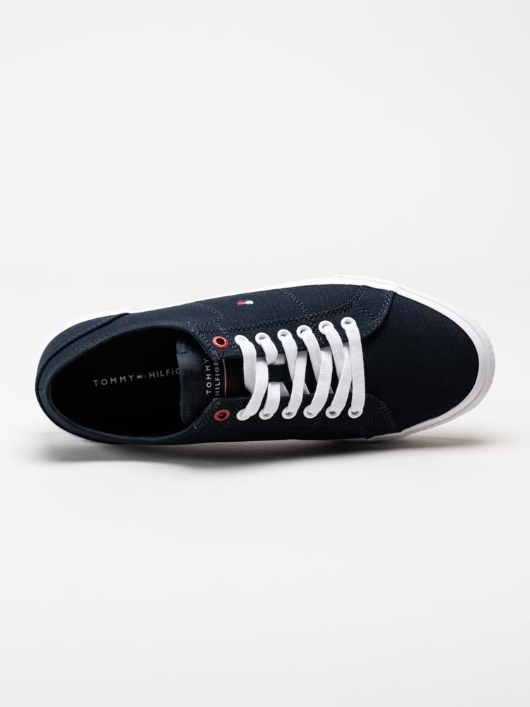 Tommy Hilfiger - Core Corporate Vulc Canvas - Mörkblå sneakers i textil