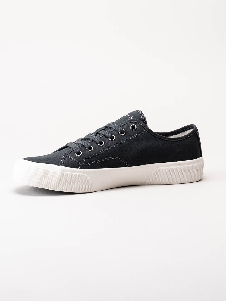 Tommy Hilfiger - Tommy Jeans Lace Up Canvas - Mörkgrå sneakers i textil