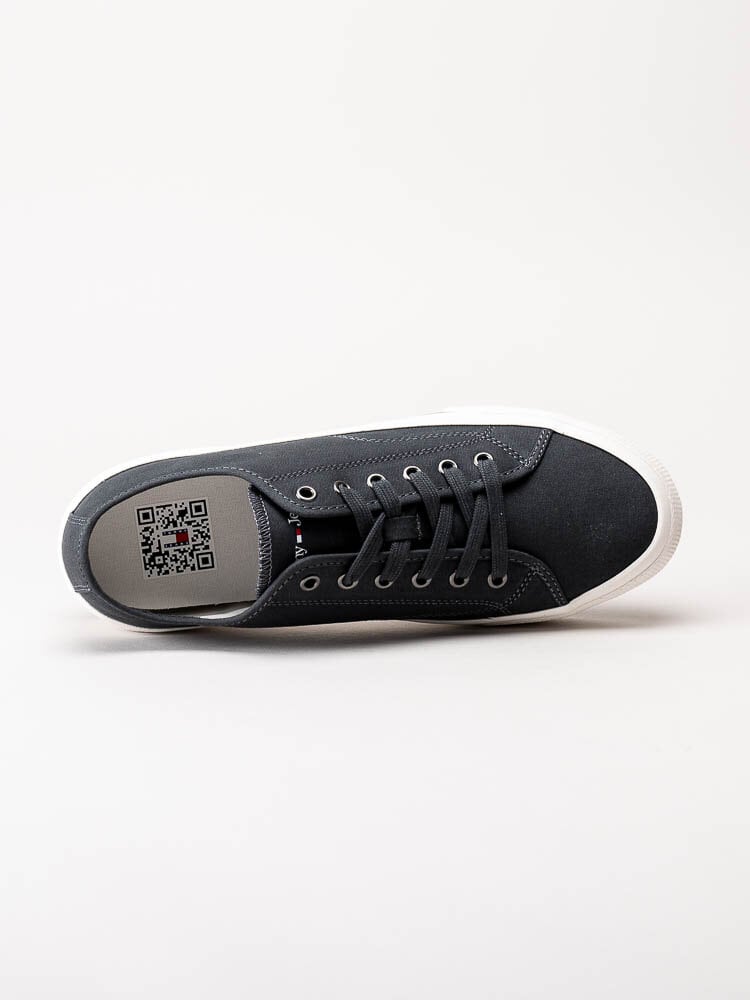 Tommy Hilfiger - Tommy Jeans Lace Up Canvas - Mörkgrå sneakers i textil