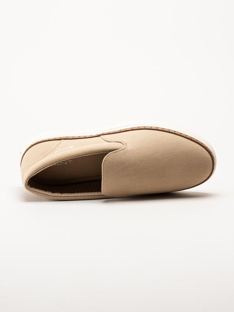 Gant Footwear - San Prep Sneaker - Beige slip on textilskor