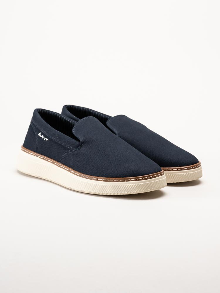 Gant Footwear - San Prep Sneaker - Marinblå slip on textilskor