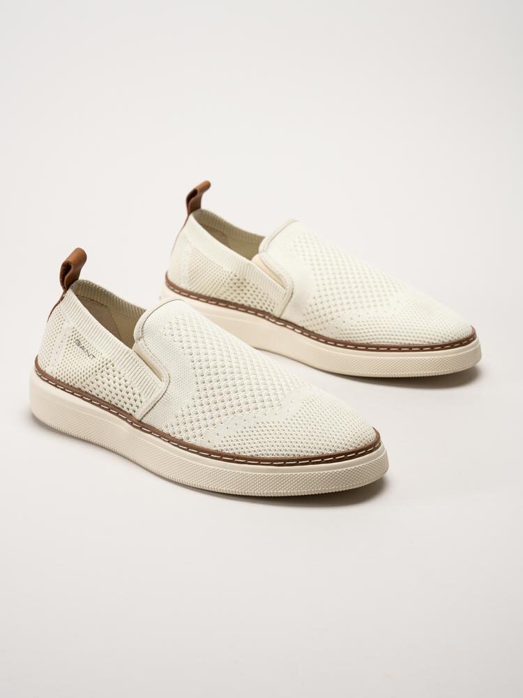 Gant Footwear - San Prep Sneaker - Off white slip on textilskor