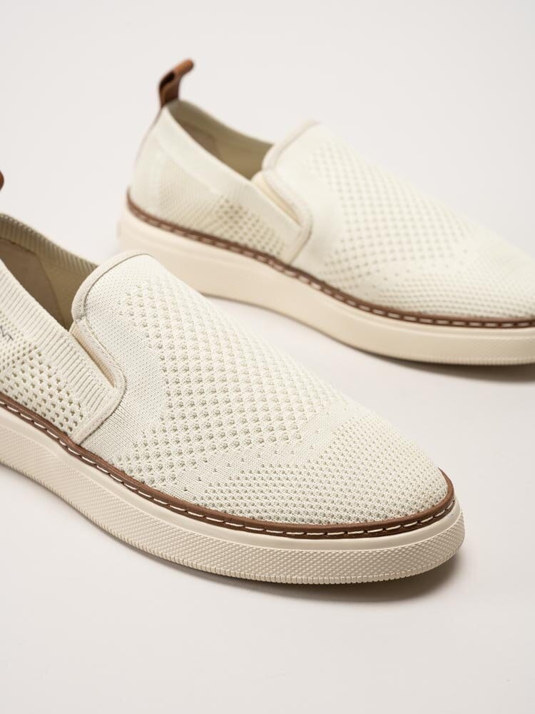 Gant Footwear - San Prep Sneaker - Off white slip on textilskor