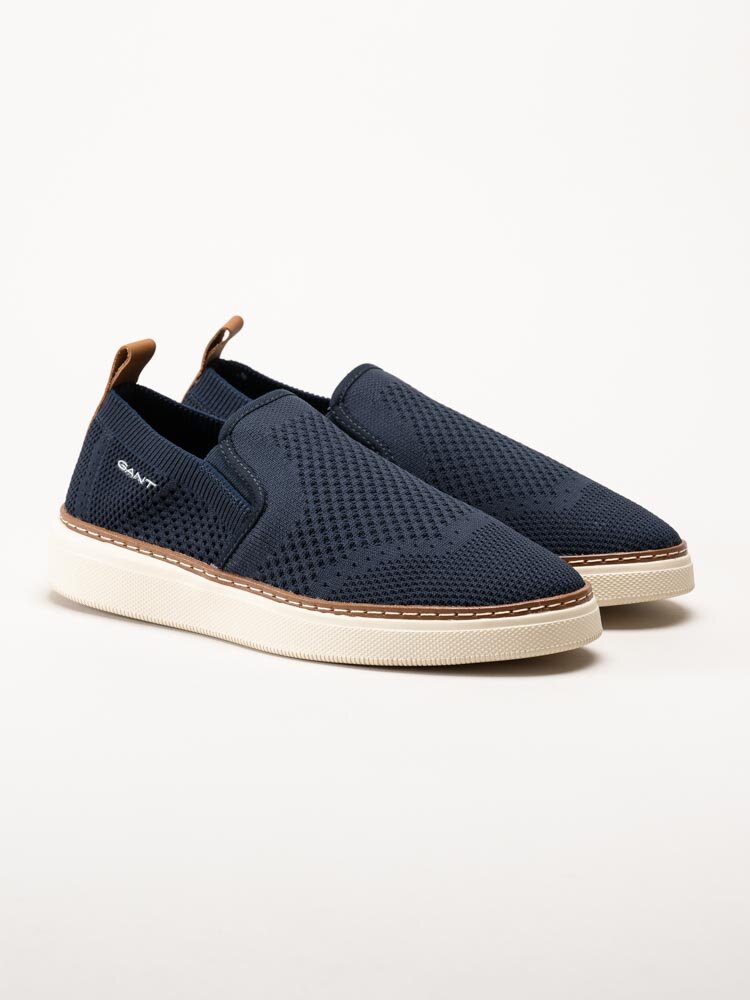 Gant Footwear - San Prep - Marinblå slip on textilskor