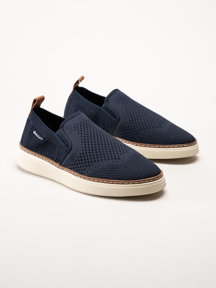 Gant Footwear - San Prep - Marinblå slip on textilskor