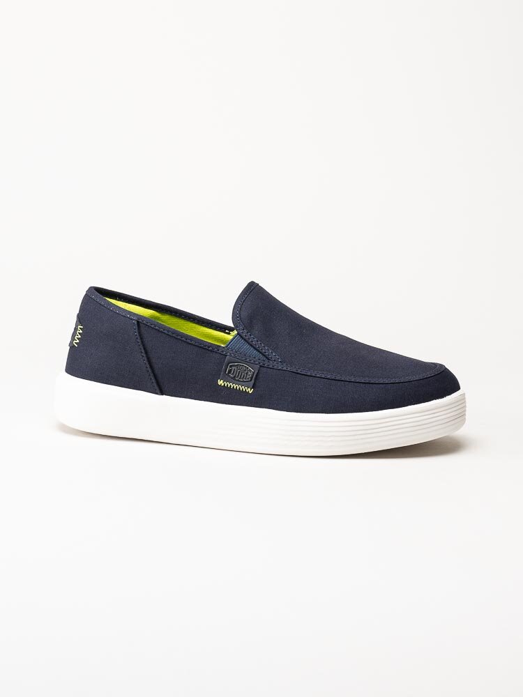 Hey Dude - Sunapee Canvas - Blå slip on skor i canvas