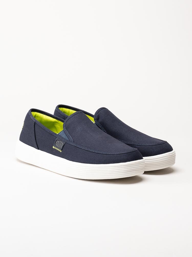 Hey Dude - Sunapee Canvas - Blå slip on skor i canvas