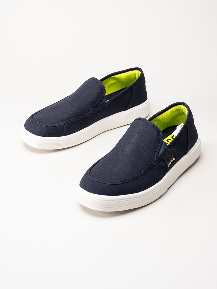 Hey Dude - Sunapee Canvas - Blå slip on skor i canvas