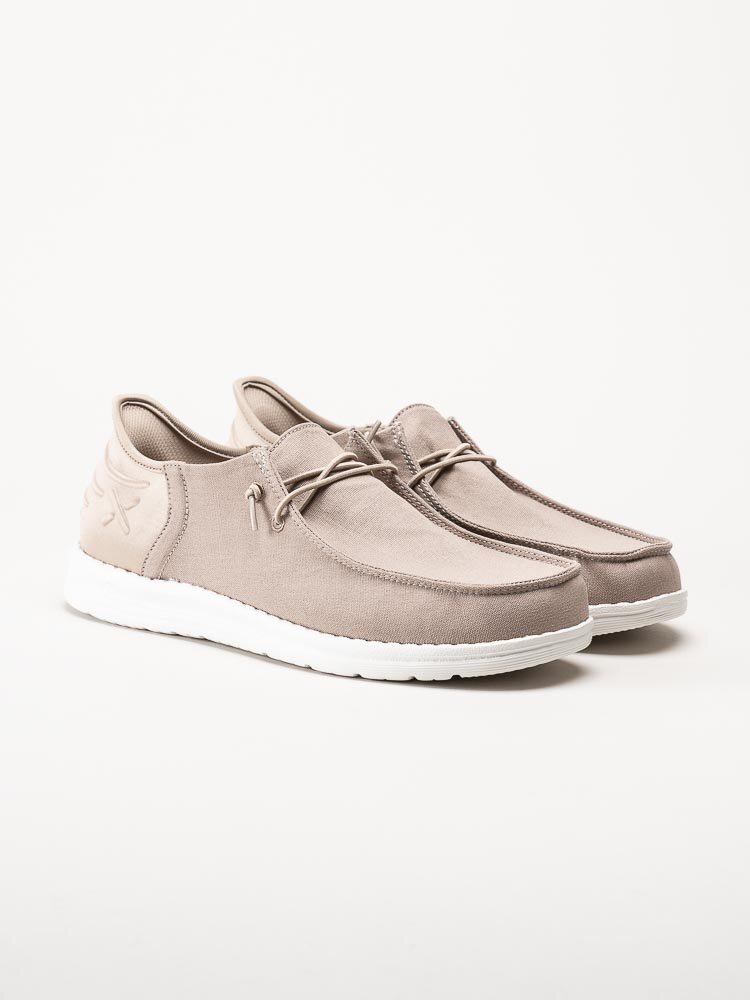 Exani Sports AB - Ocean M - Beige slip on skor i textil