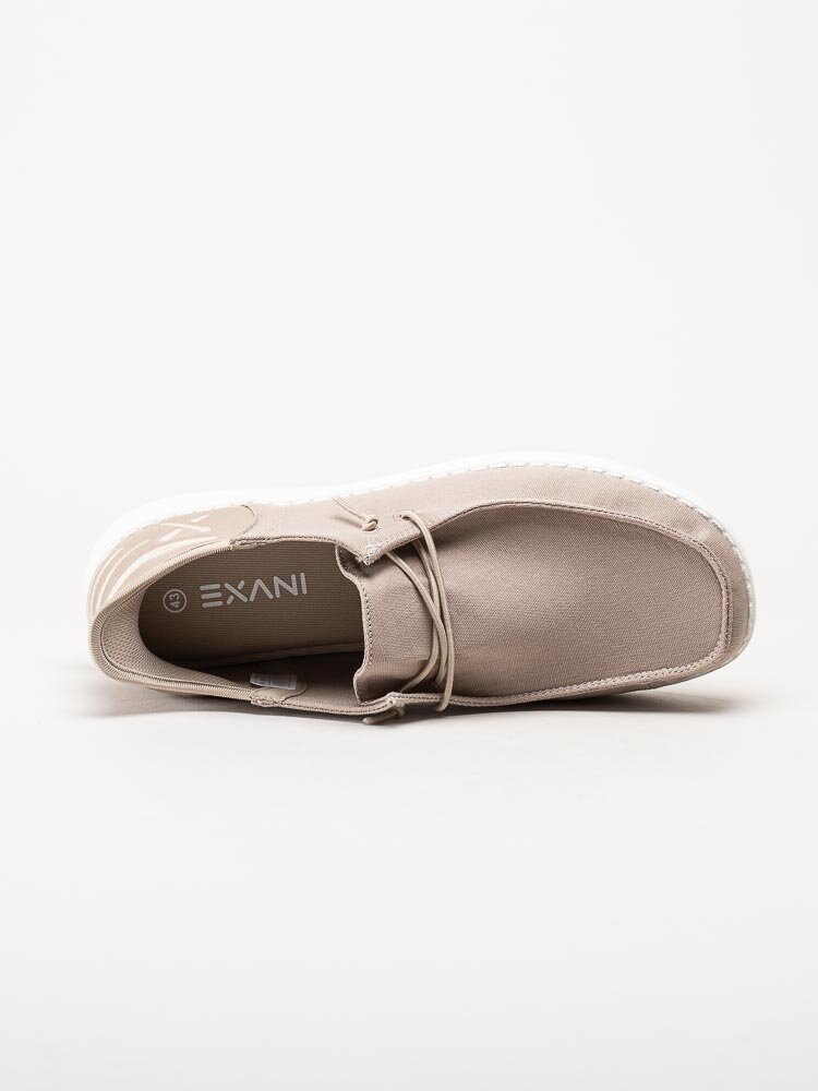 Exani Sports AB - Ocean M - Beige slip on skor i textil