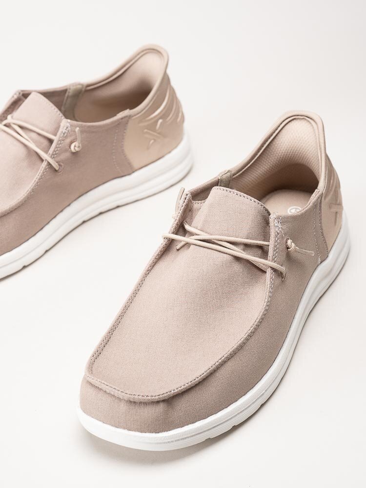 Exani Sports AB - Ocean M - Beige slip on skor i textil