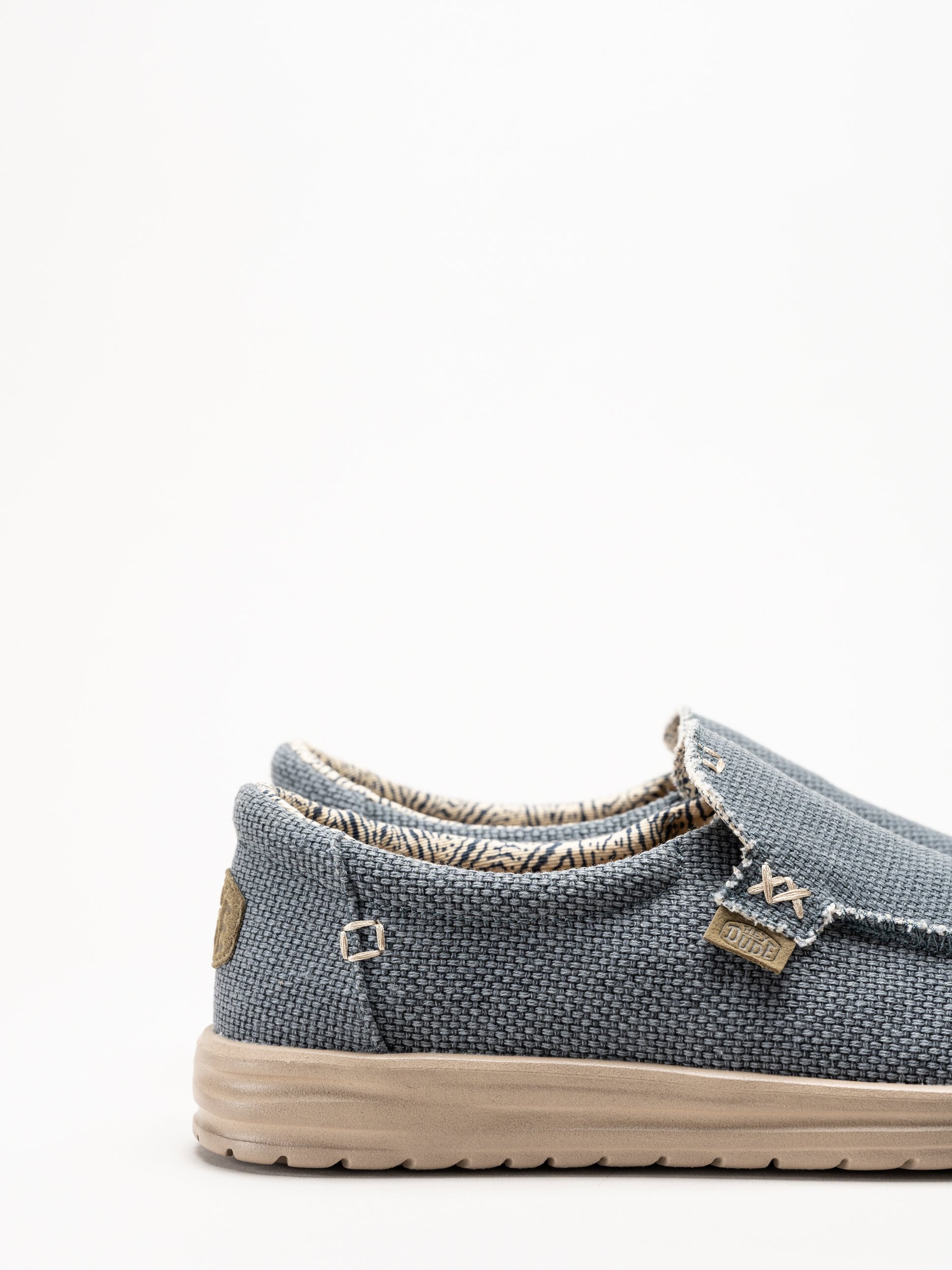 Hey Dude - Mikka Braided - Blå slip on sko i canvas