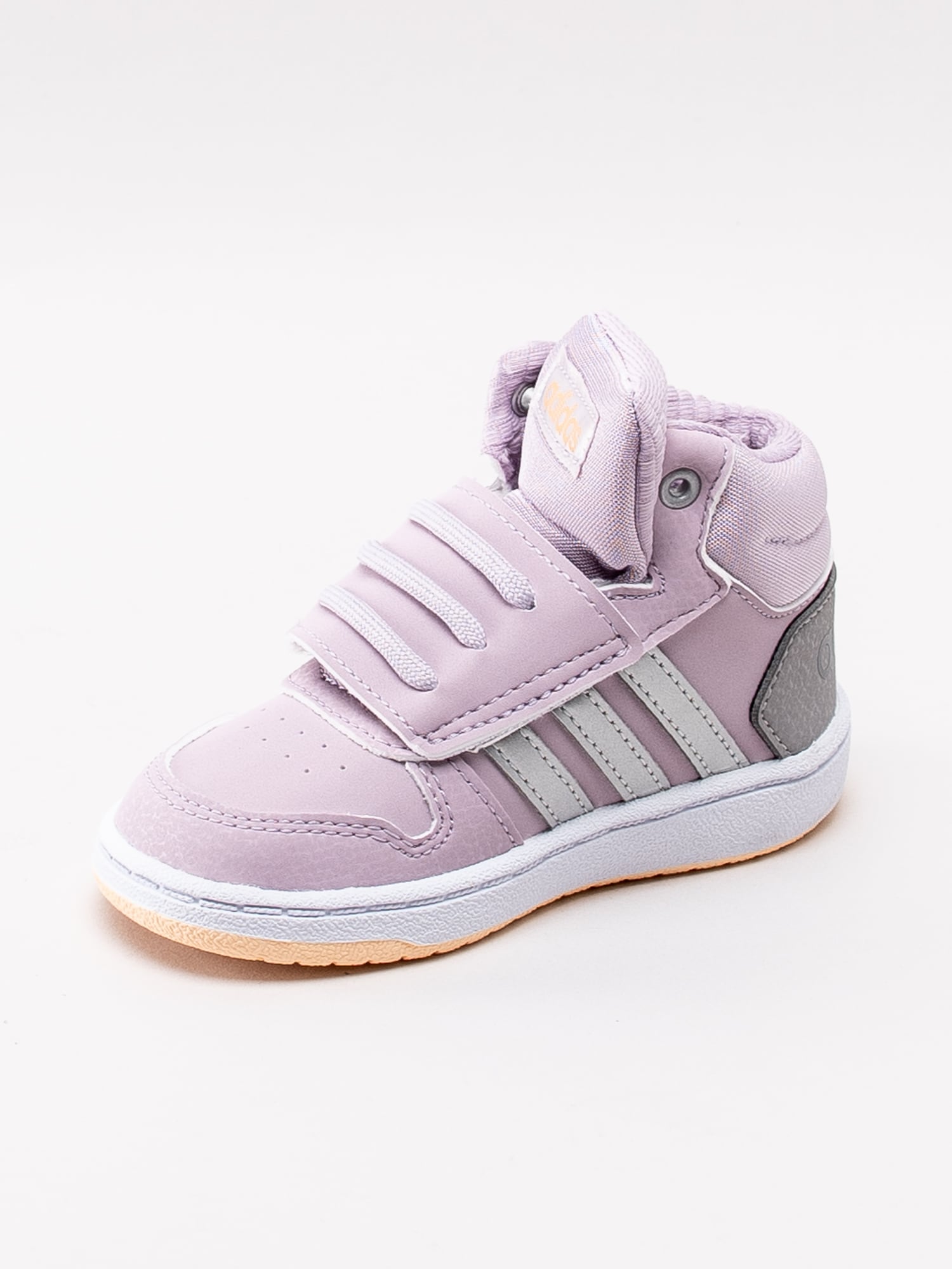 56193007 Adidas Hoops Mid 2.0 Infant EE9602 lila höga sneakers för små barn-2