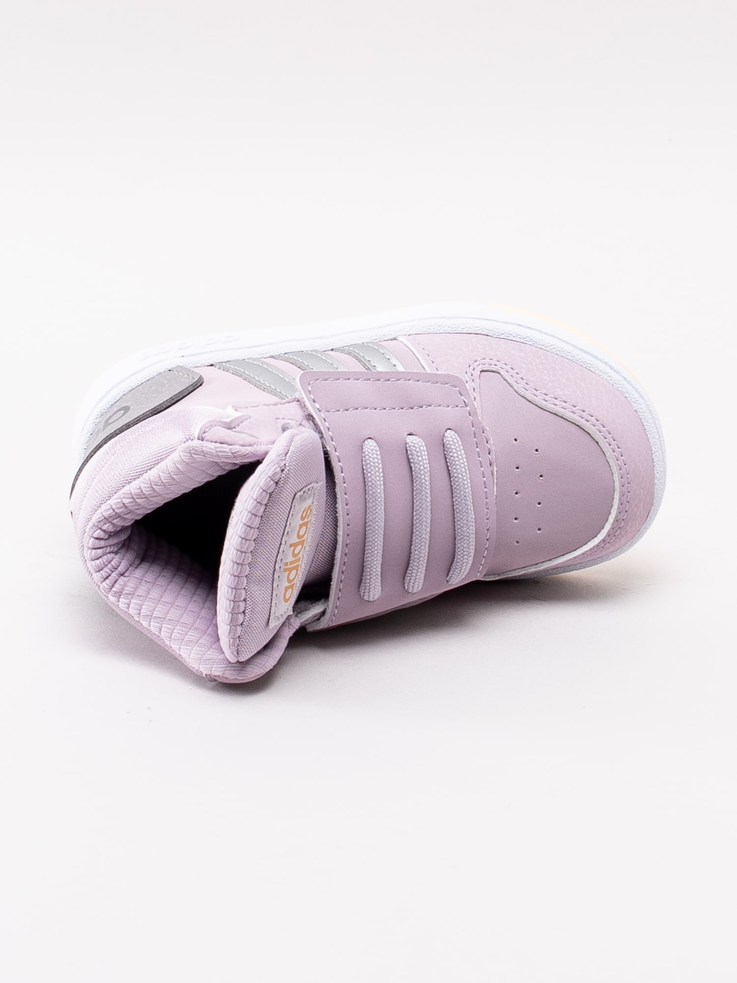 56193007 Adidas Hoops Mid 2.0 Infant EE9602 lila höga sneakers för små barn-4