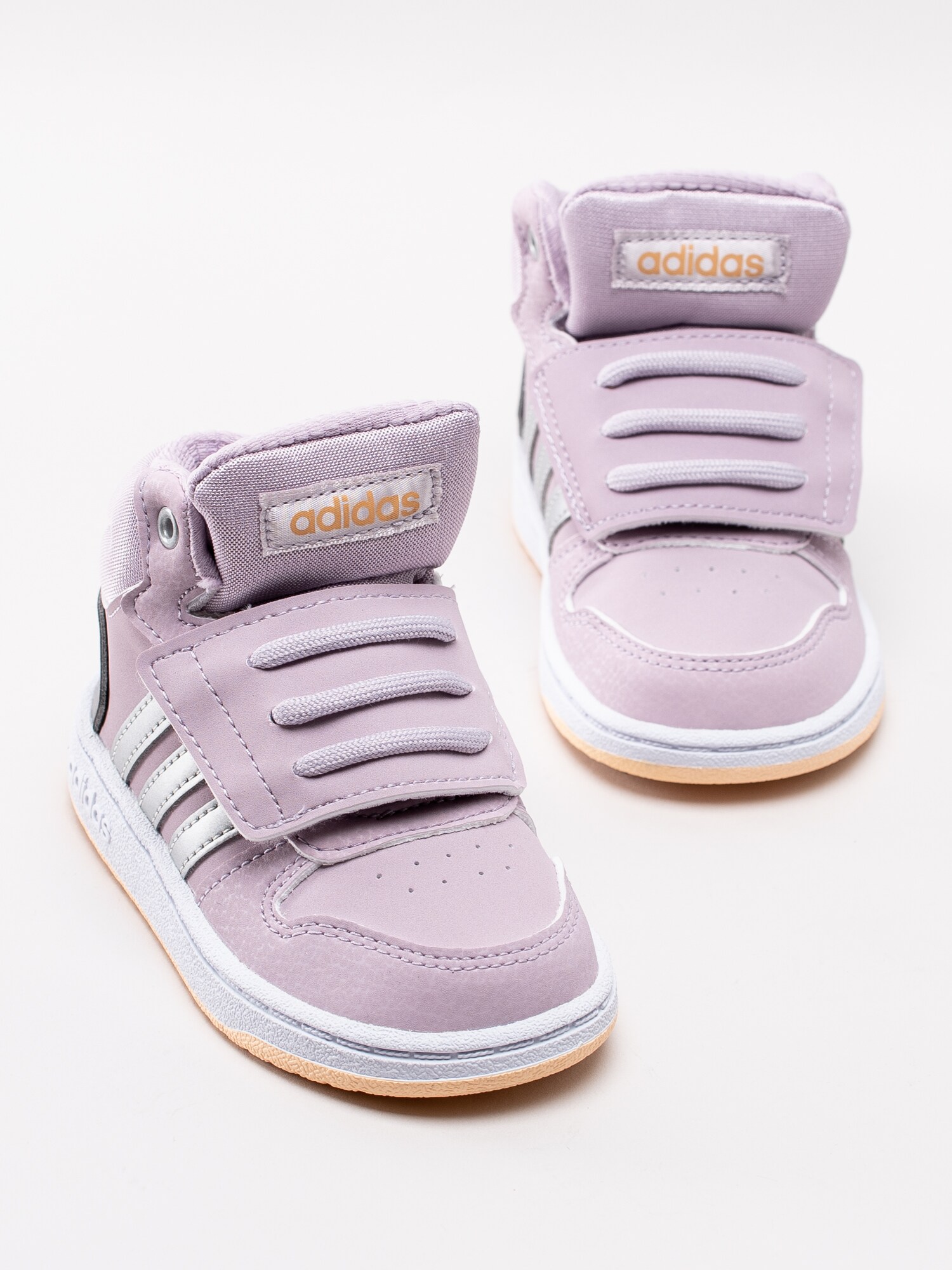 56193007 Adidas Hoops Mid 2.0 Infant EE9602 lila höga sneakers för små barn-6