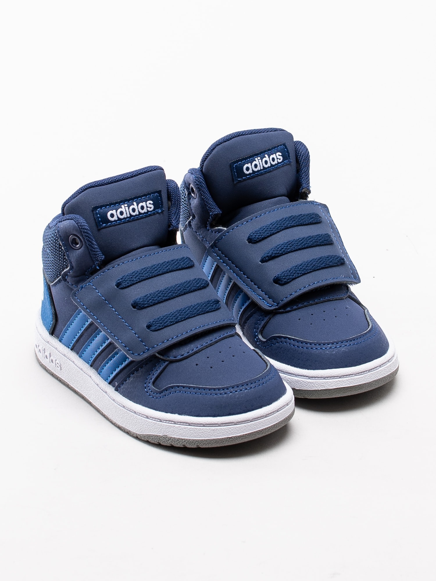 56193008 Adidas Hoops Mid 2.0 Infant EE6714 mörkblå höga sneakers för dem små med kardborre-3