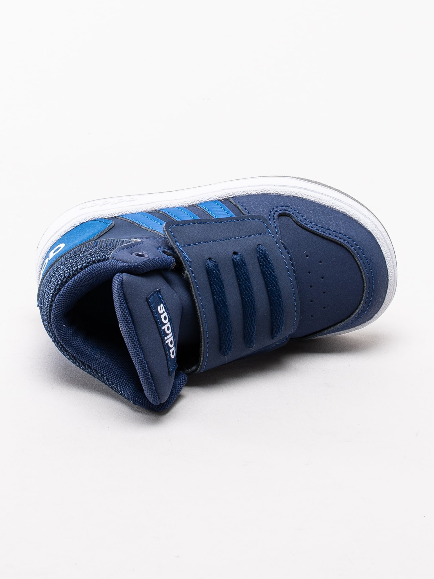 56193008 Adidas Hoops Mid 2.0 Infant EE6714 mörkblå höga sneakers för dem små med kardborre-4