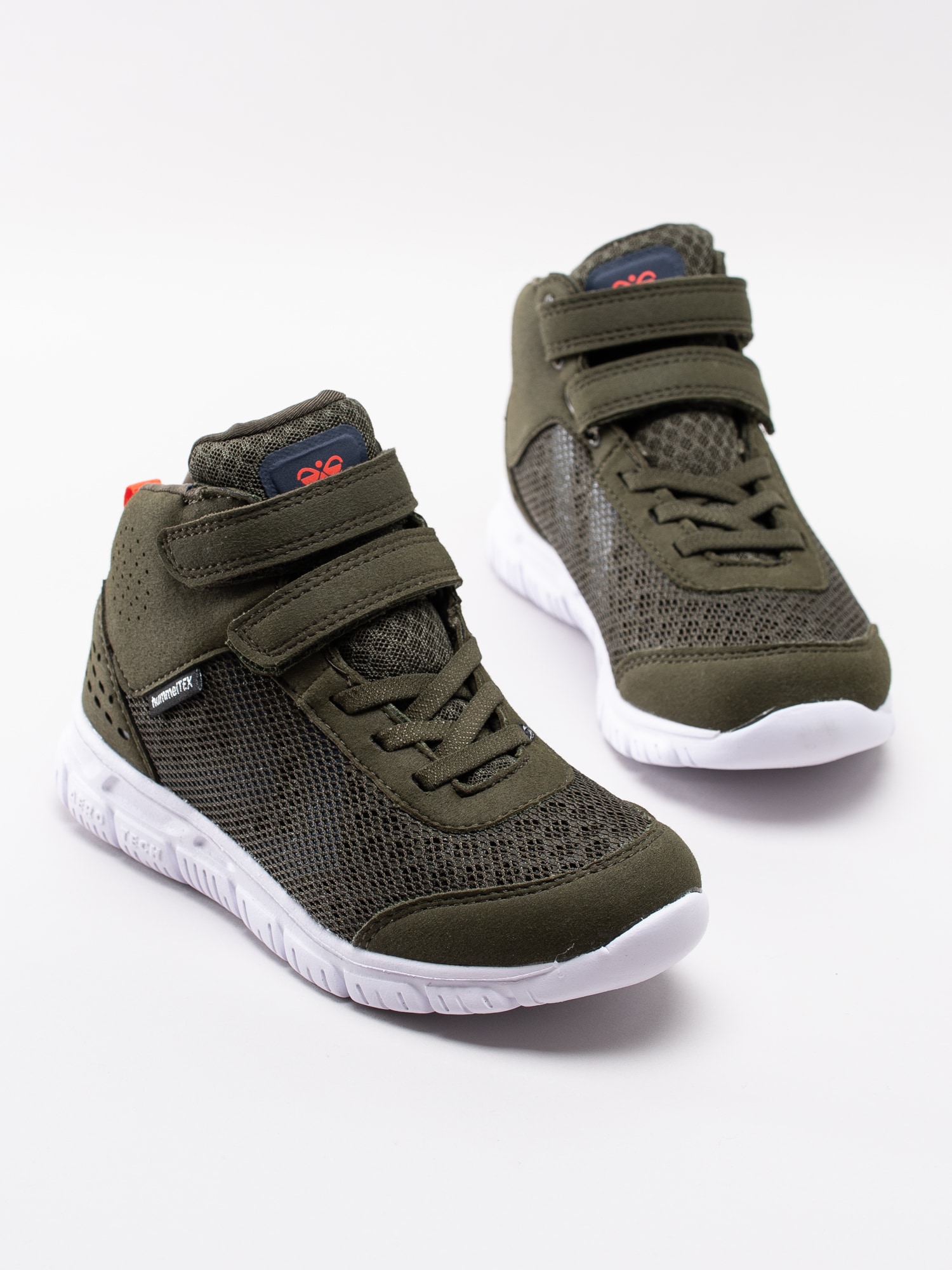 56193022 Hummel Crosslite Mid Tex Jr 204-728-6152 mörkgröna höga vattentäta sneakers-6